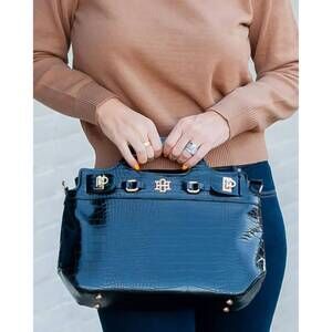 NEW CAROLINE HILL savannah handbag in black